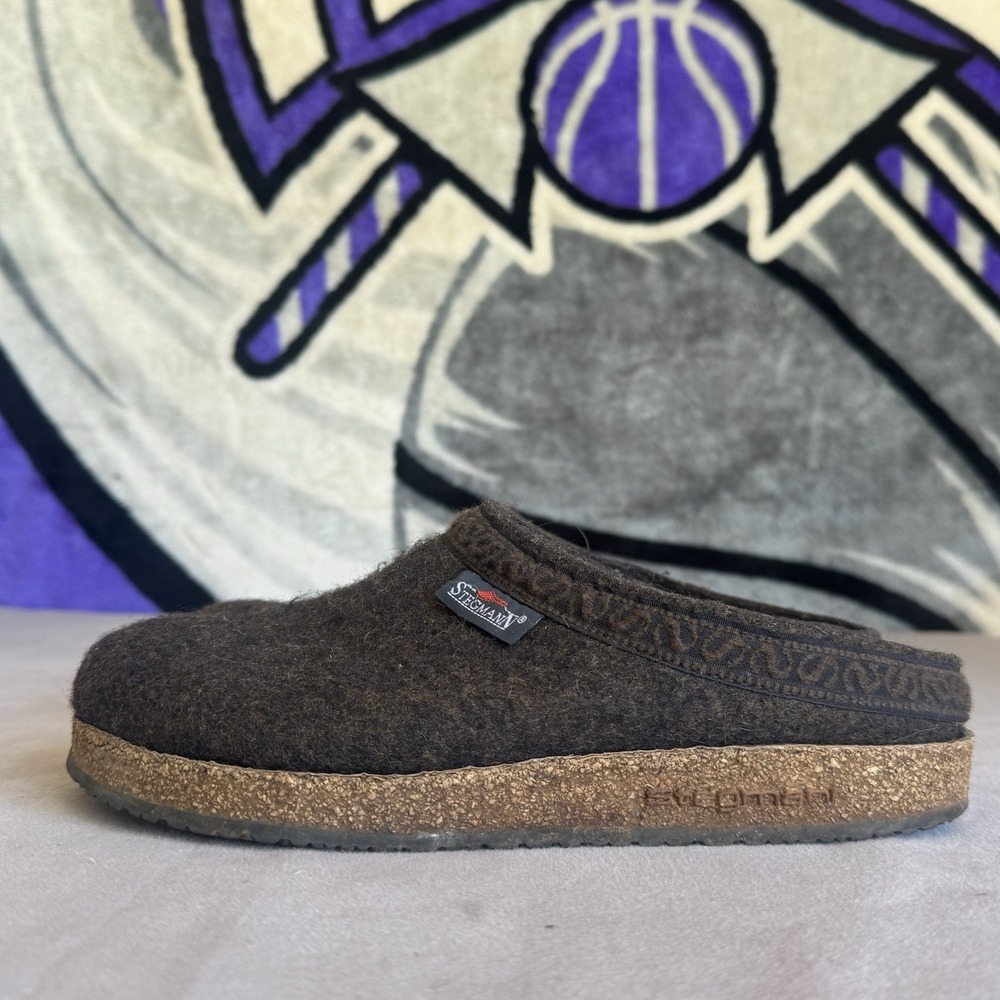 Size 39/W8 - Stegmann Women's‎ Wool Clogs Poly Sole Teak
